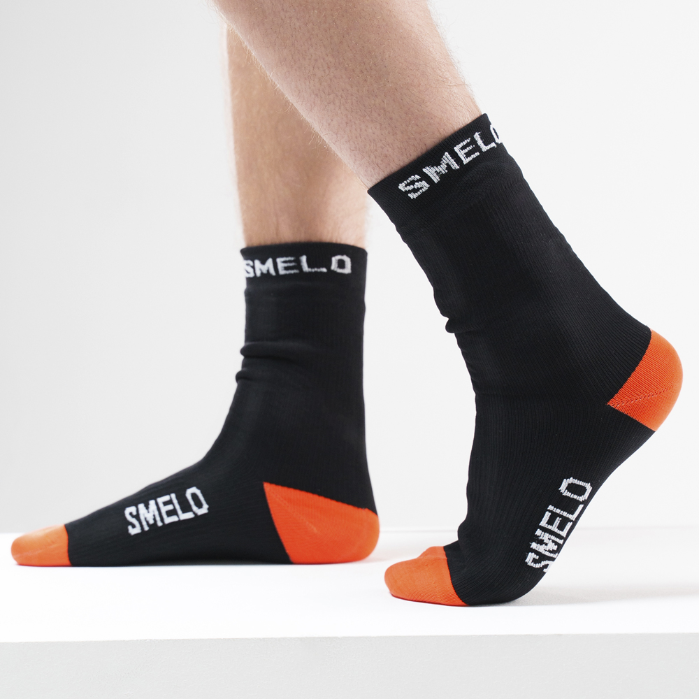 МЕМБРАННЫЕ НОСКИ SMELO (Черный с оранжевым)