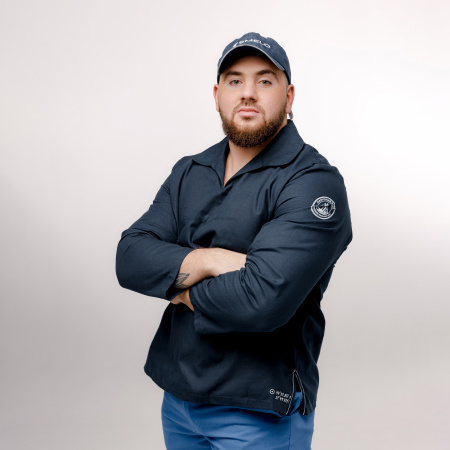 Рубаха моряка (M-L, Синий, С рисунком)