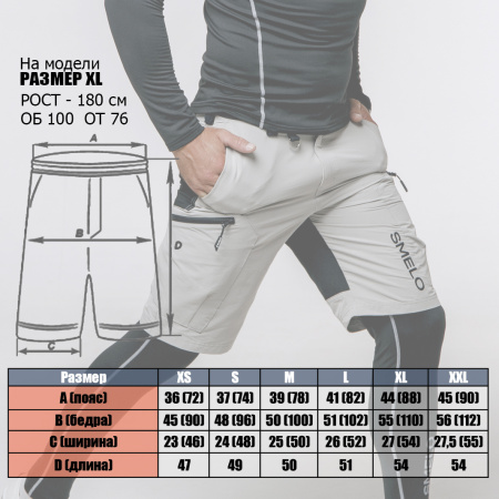 ЯХТЕННЫЕ ШОРТЫ SMELO (Синий, XS)