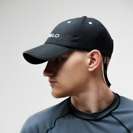 КЕПКА SMELO СО СТРАХОВКОЙ (Черный, 56)